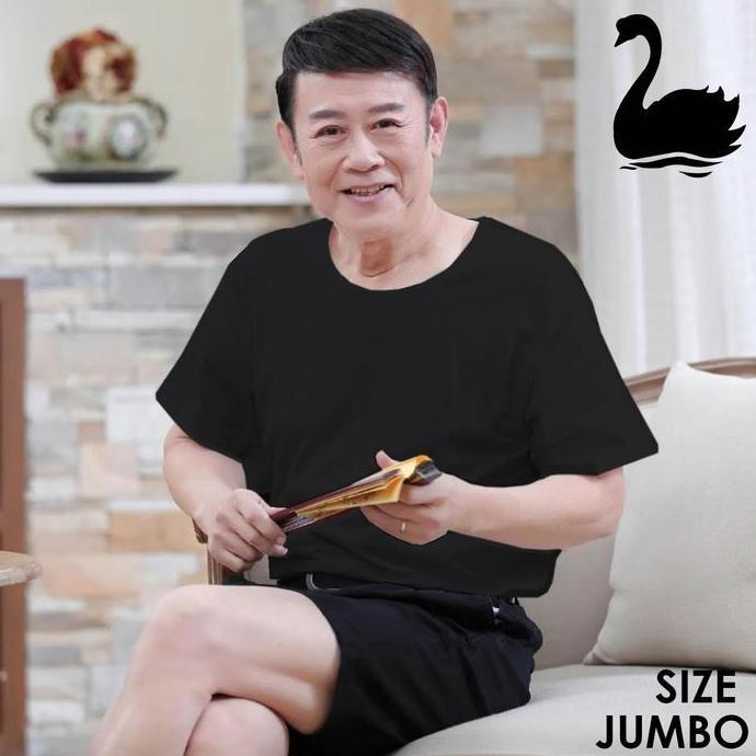SWAN SHOGUNAVO KAOS OBLONG ATASAN PRIA SWAN BRAND SHOGUNAVO ORIGINAL 100% KATUN PREMIUM HITAM JUMBO