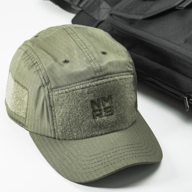 Numerus Five panel tactical cap / Topi pria / NMRS Outdoor headwear - Olive green