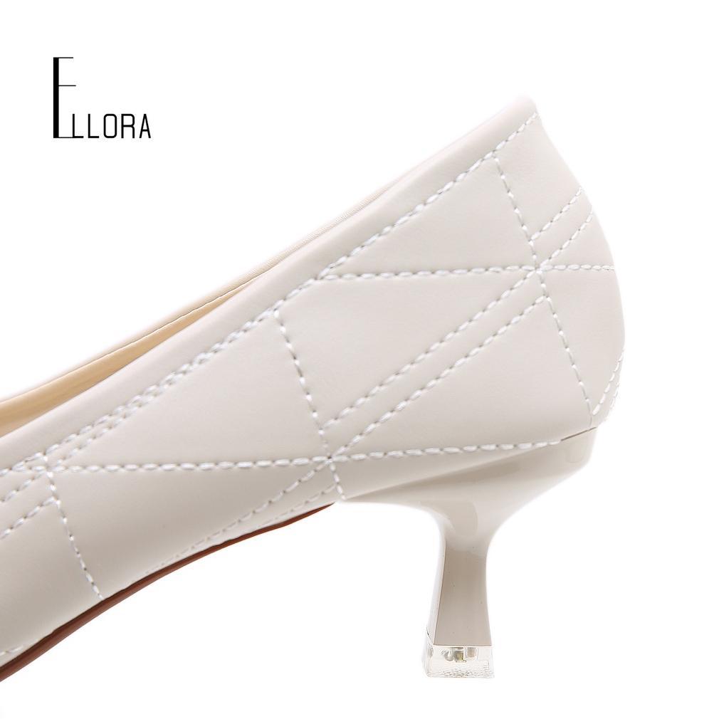 termurah ellora eg-8830 sepatu heels wanita kerja import 5cm sintetis