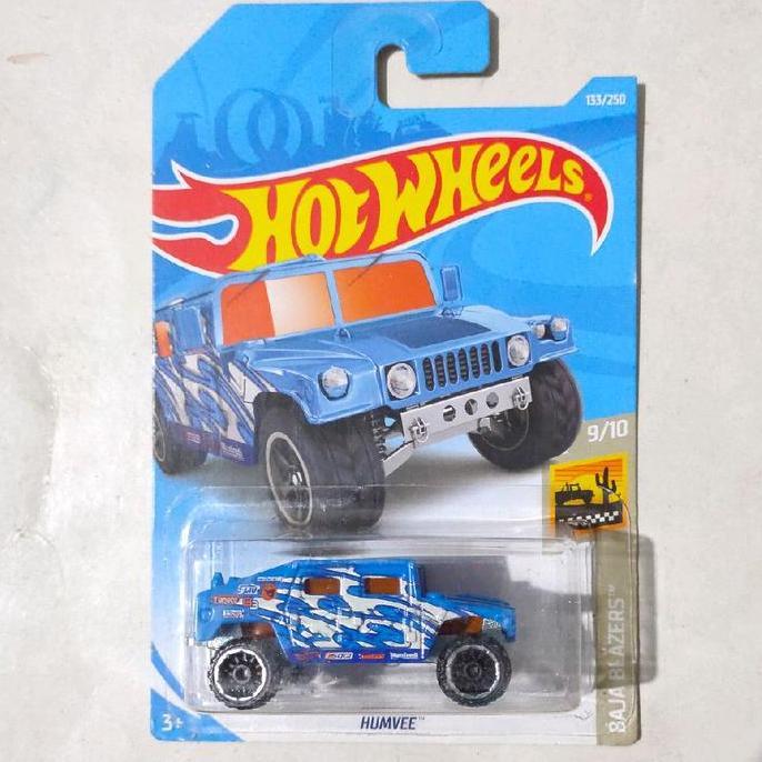 Hotwheels Hot Wheels Humvee Hummer biru 2019 Baja Blazers Treasure Hunts Reguler TH base besi