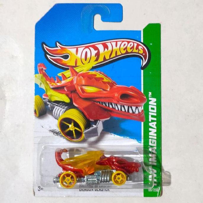 Hotwheels Hot Wheels Dragon Blaster merah 2013 HW Imagination base besi rare