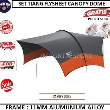 set tiang flysheet canopy dome tenda - tenda Dhaulagiri Canopy Dome