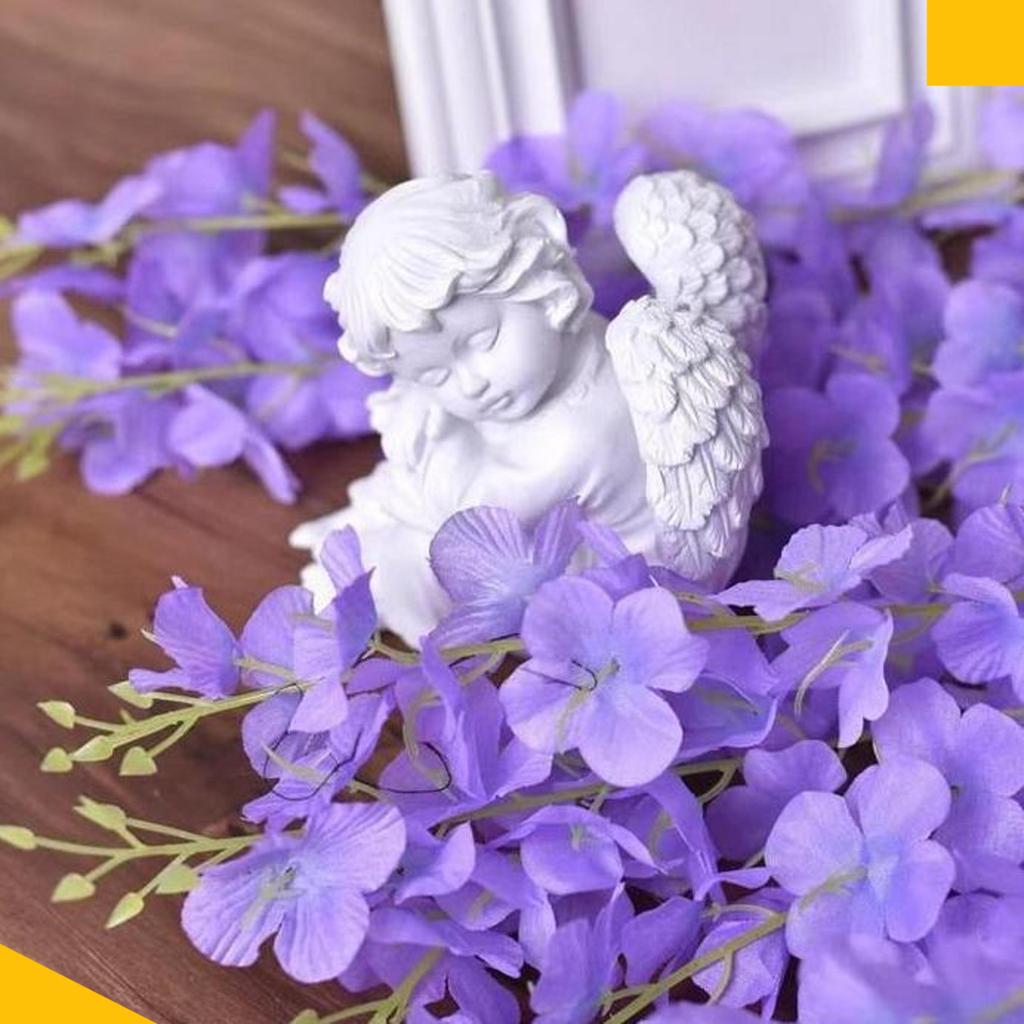 360Pcs Small Wisteria Besar Jumbo Juntai Gantung Putih Dekorasi Artificial Dekor Pelaminan Imhiasan 