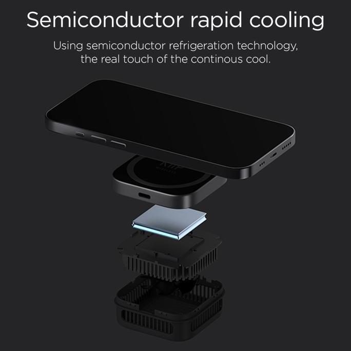 KiiP Wireless FW5 Charging Magnetic Cooler Pendingin HP Gaming Fan Radiator Cooling