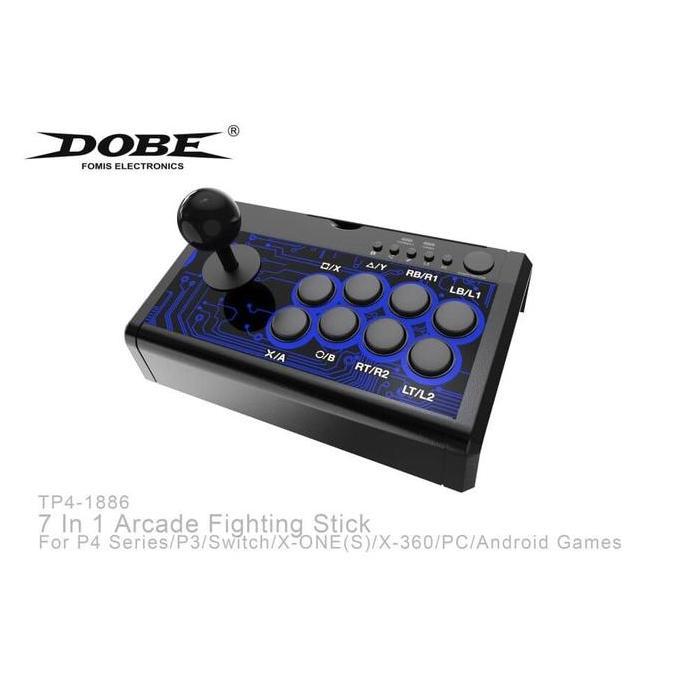 DOBE 7 In 1 Arcade Fighting Stick PS4 / PS3 / XboxONE S / Xbox360 / PC