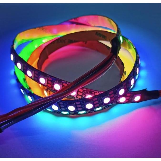 Ready RGB Smart LED Strip IP30 WS2812b 74 mata permeter (1meter)