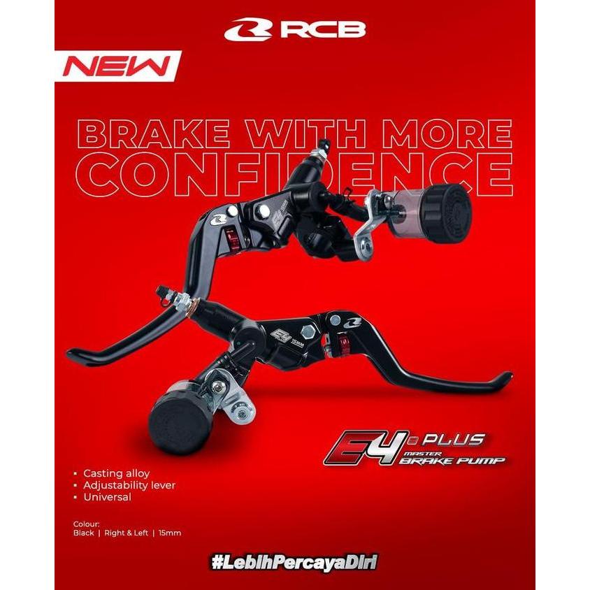 RCB MASTER REM KANAN E4+ E4 PLUS 15MM TABUNG PISAH COCOK NMAX PCX ADV AEROX SCOOPY TIGER VIXION NINJ