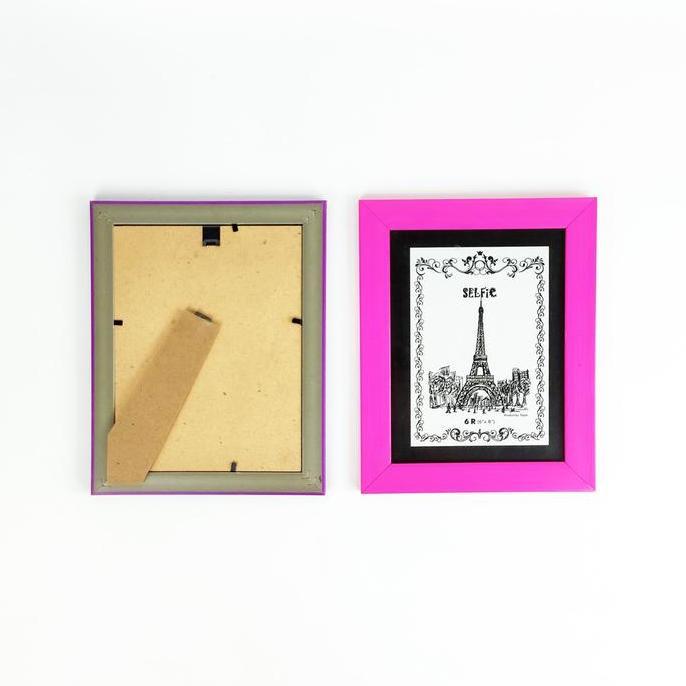 Topla Frame Foto Motif Kayu 6R Frame Foto Bingkai Foto bingkai  profil