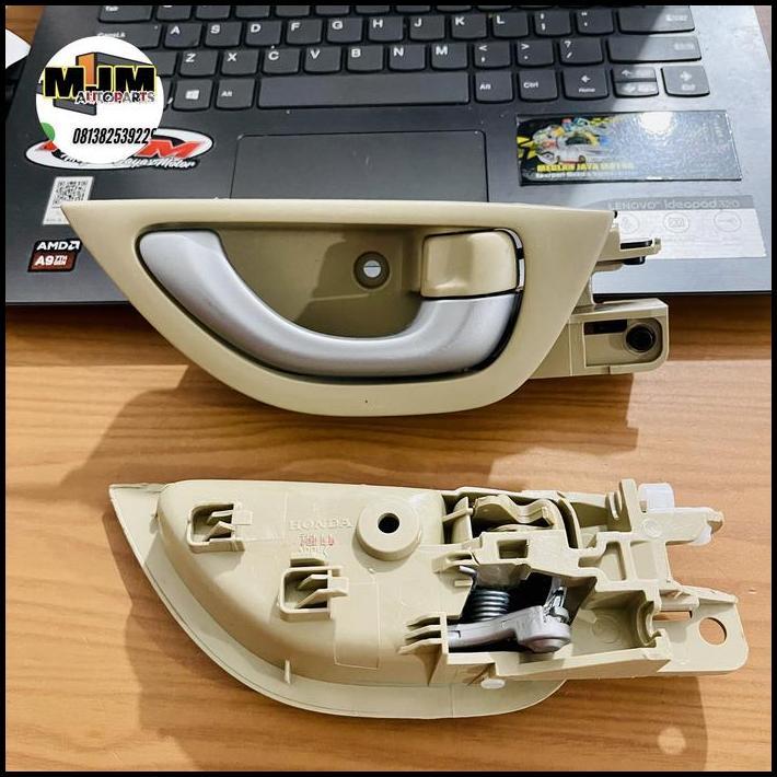 HOT DEAL HANDLE PINTU DALAM HONDA BRIO WARNA CREM SILVER ORIGINAL 