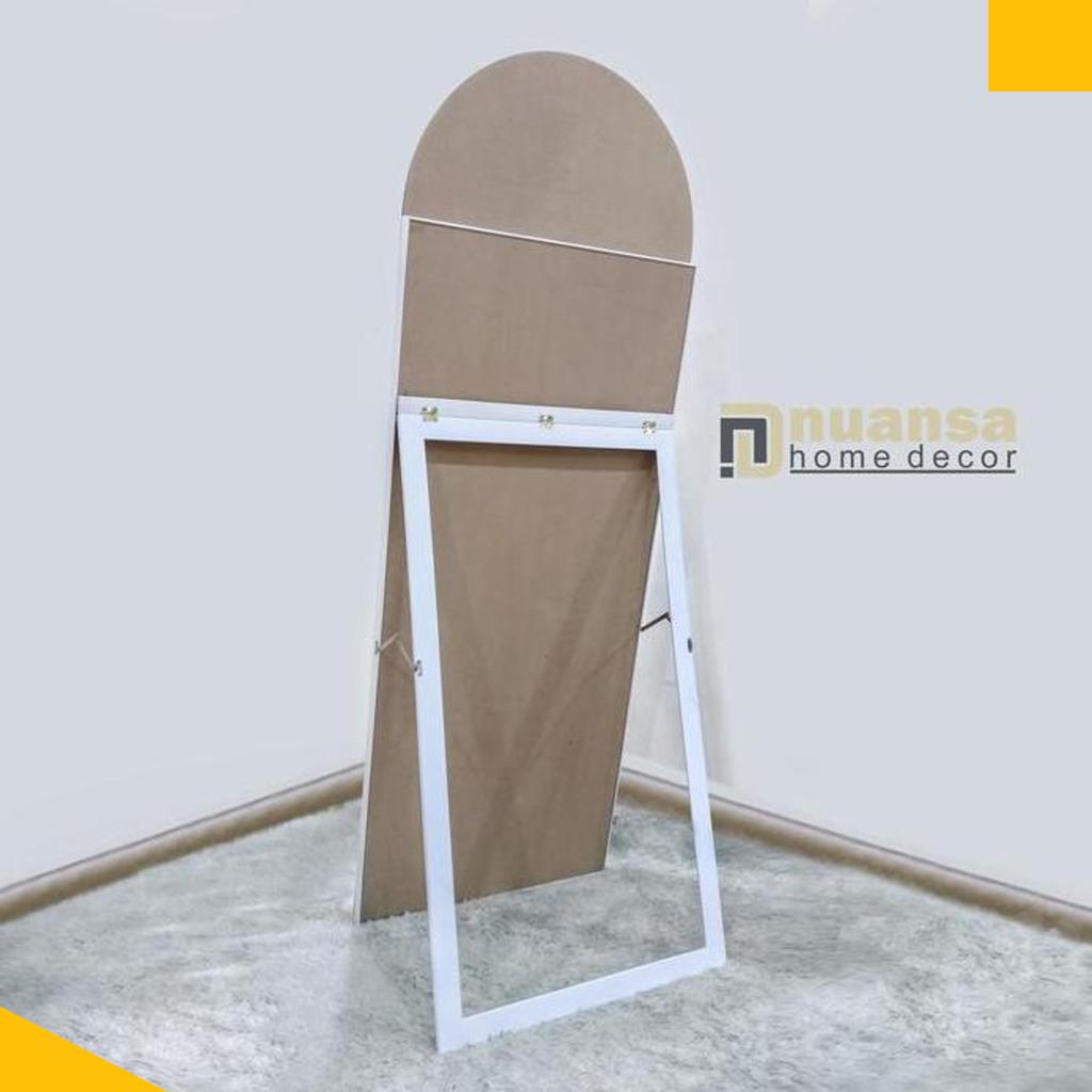 Standing Mirror Full Body  Oval Ukuran ( 170Cm X 60Cm ) - Cermin Berdiri - Cermin Fullbody - Cermin 