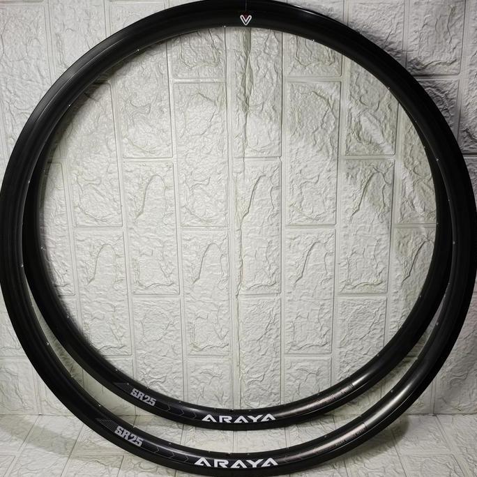 Rims Velg Sepeda MTB 27.5 ARAYA SR25 Lubang 32H Double Wall Rim Brake Line Jumlah SEPASANG