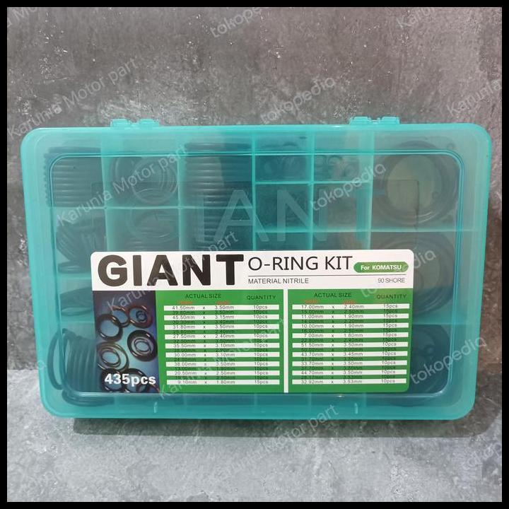 HOT DEAL ORING KIT - ORING BOX - ORING SET -KARET RING SET KOMATSU NBR 90 435PC 
