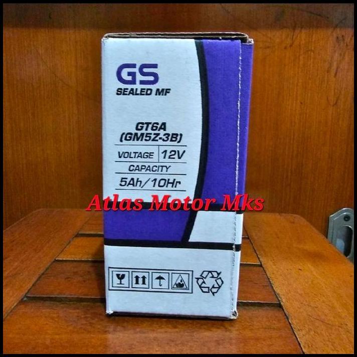 DISKON [1PC][GT6A][GM5Z-3B] ACCU AKI GS ASTRA MF MAINTENANCE FREE 12V-5AH/10H MOTOR VARIO / BEAT / S