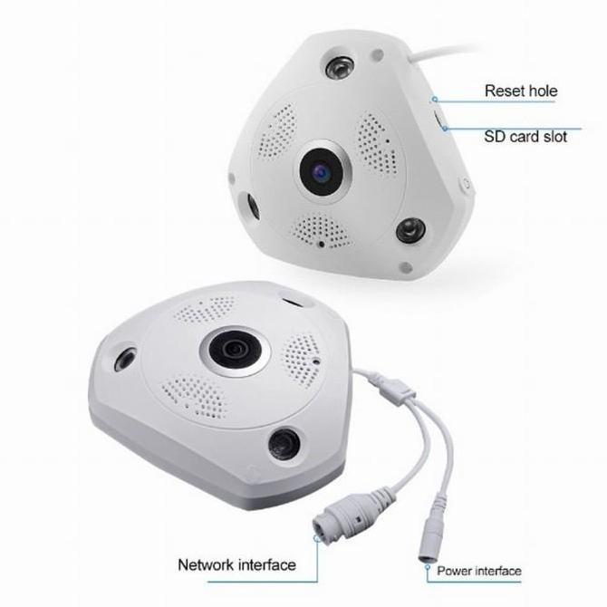 IP Camera / IP CAM VR V380. Wireless Fish Eye 360 Panoramic Lens cam