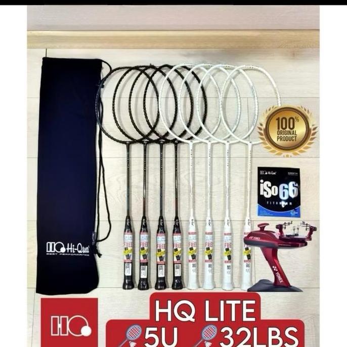 Raket Badminton HIQUA HI-QUA LITE GOLD/CHAMO/BLUE/RED LITE RINGAN 5U