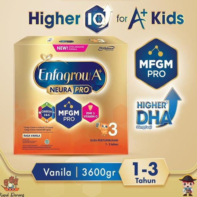 Gyunyu- Enfagrow A+3 Vanila 3600Gram