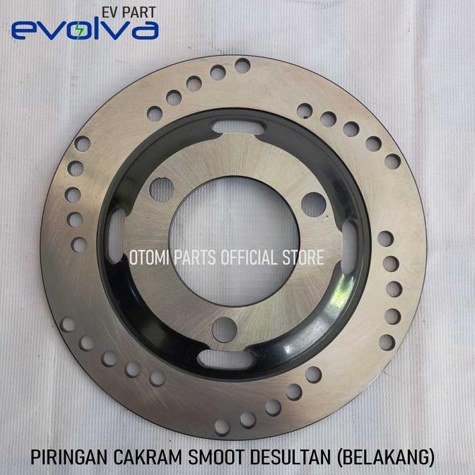 TERLARIS EVOLVA - PIRINGAN CAKRAM MOTOR LISTRIK SMOOT DESULTAN BELAKANG