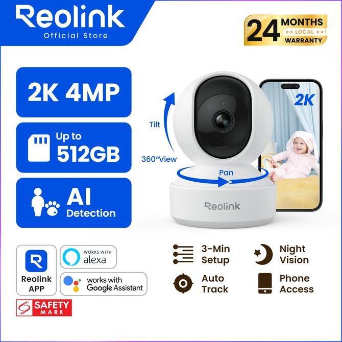 REOLINK E1 Series Pan Tilt Zoom Indoor Outdoor CCTV rumah