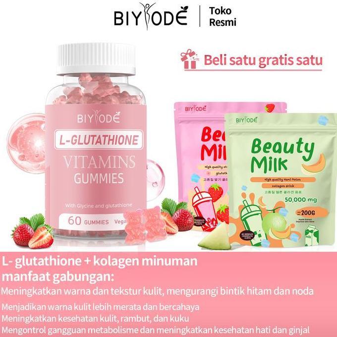 Foirfe- Biyode Fda/Halal Glutathione Glutathione+Collagen Drinks/Vitamin/Minyak Lkan/Daun Kelor | Pe