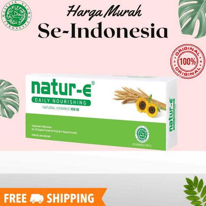 Foirfe- Natur-E  100 Iu Vitamin E Skin Start  Isi 32 Kapsul Hijau