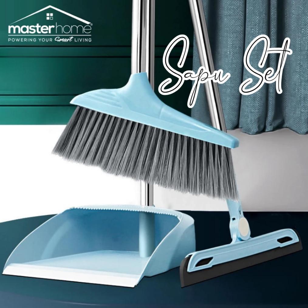 Masterhome Sapu Set 3in1 | Alat Pembersih Lantai | Set Sapu Pengki Pel | Broom Set | Sapu Pengki Pel