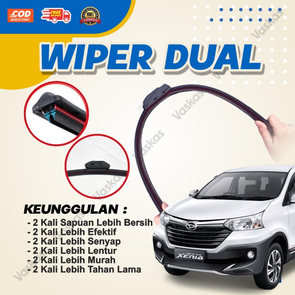 Wiper Mobil Double Karet Dual Karet Untuk Avanza Dan Xenia Lama Dan Baru Bisa Cod