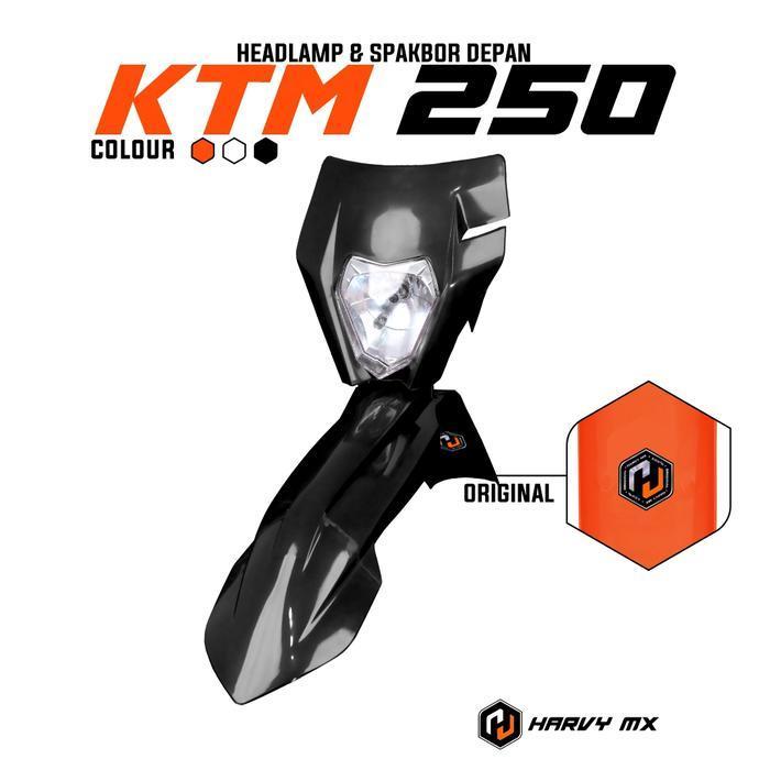 Harvymx Spakbor Depan Headlamp Standar Lampu Depan Ktm 250 Original Dan Terpercaya