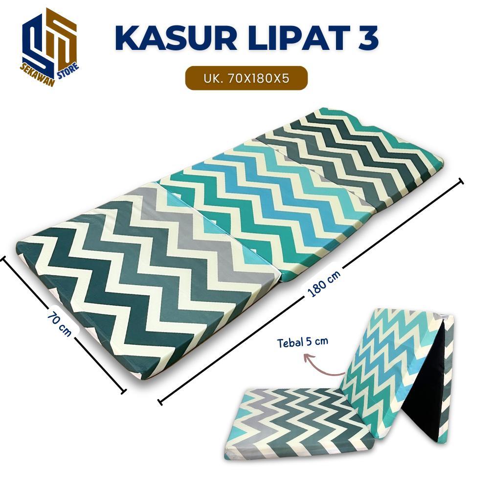 Promo Kasur Busa Lipat 3 Tebal 5 Cm Uk.70X180 Cm, Kasur Lipat Murah