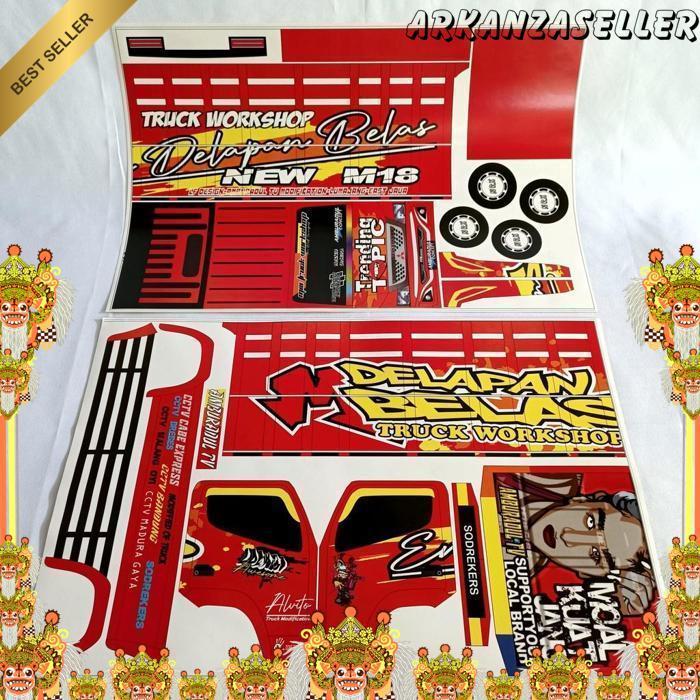 Pola Stiker Miniatur Truk Oleng Ukuran Jumbo