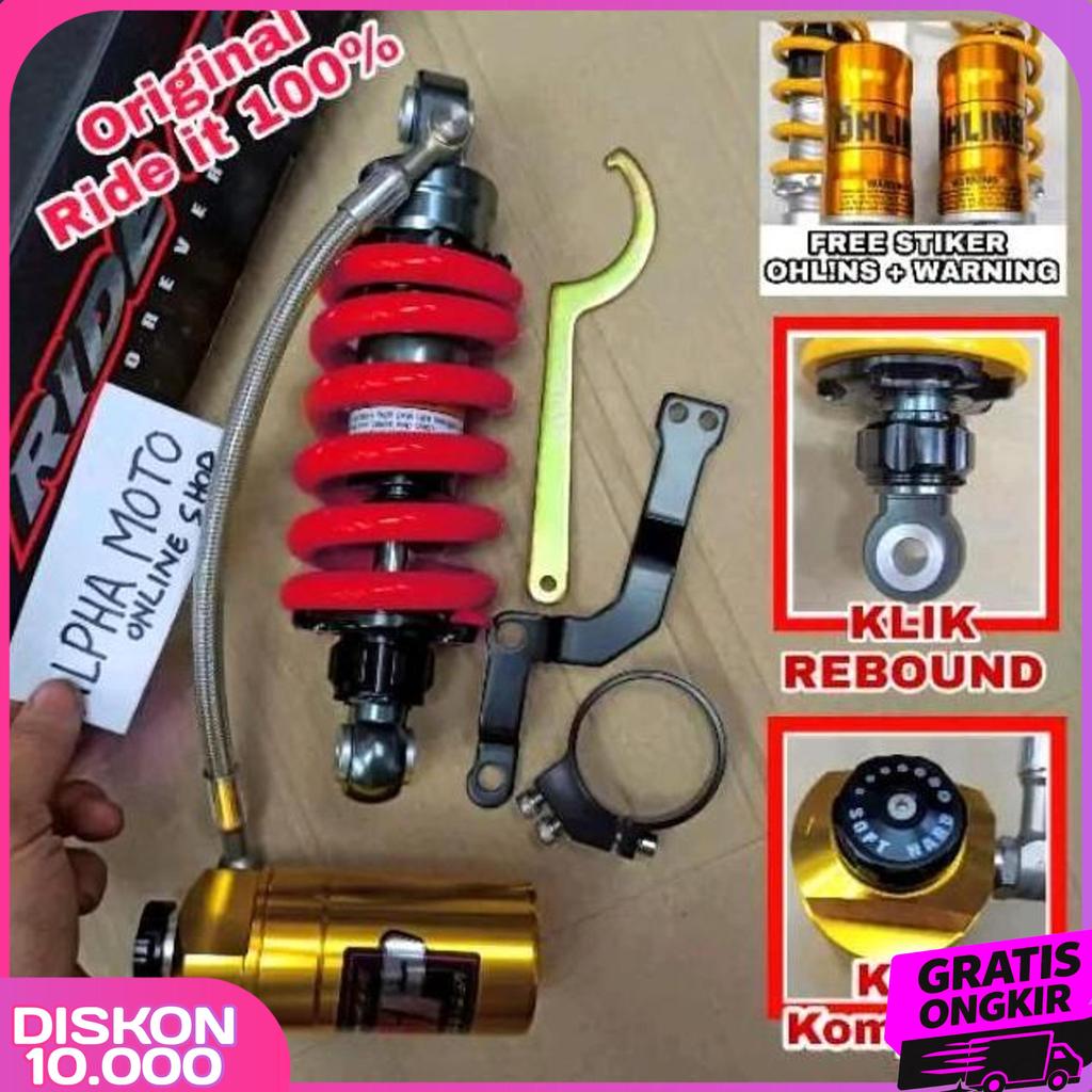 Monoshock Sonic Supra Gtr 150 Shock Tabung Pisah Klik Rebound  Ride It