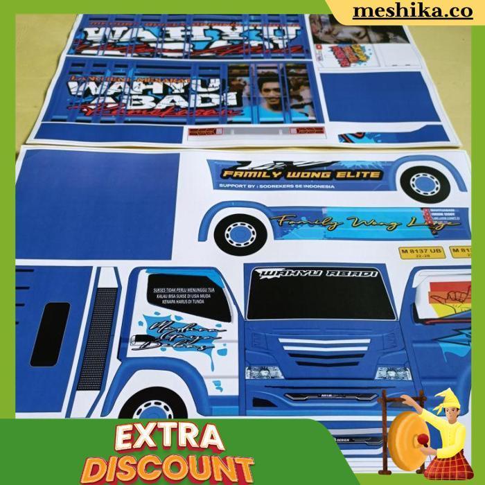 Pola Stiker Miniatur Truk Oleng Ukuran Besar