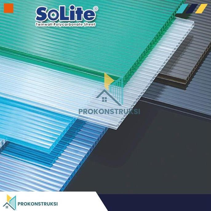 TERLARIS Solite 4mm Atap Polycarbonate - 1/2 Roll gratis ongkir