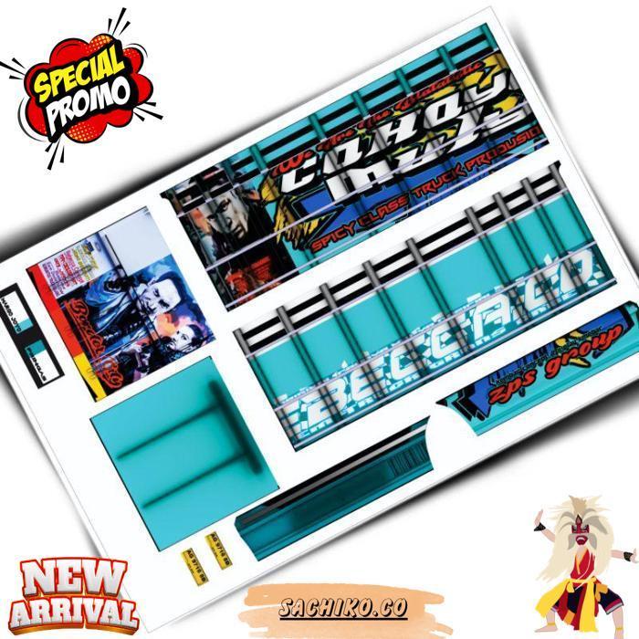 Pola Stiker Truk Oleng Ukuran Besar 2 Lembar