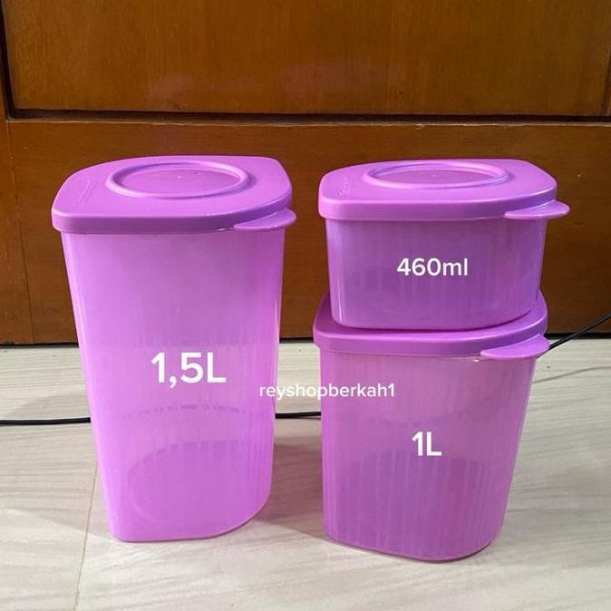 Promo 3pcs toples kue kering tupperware / canister tupperware 3pcs Diskon