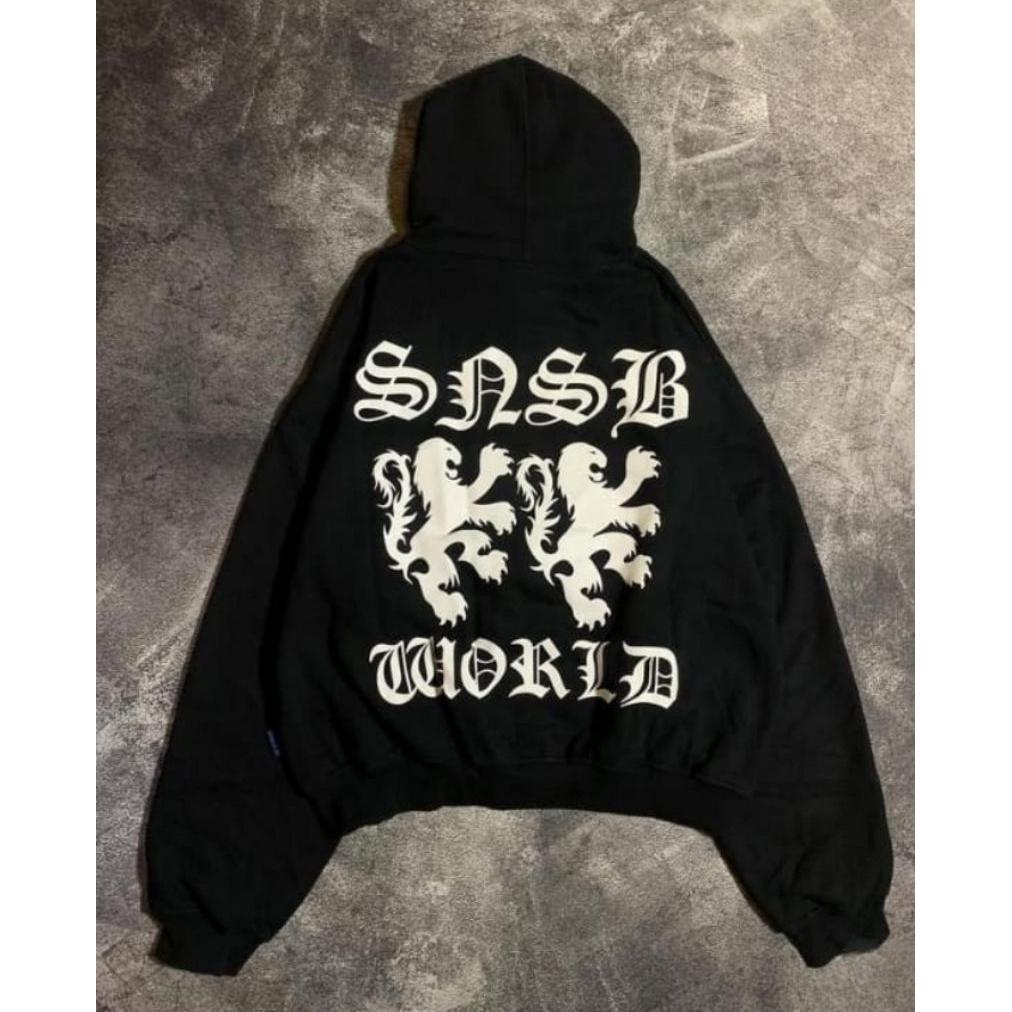 Termurah / Hot Sale Sweater Hoodie Boxy Snsb World Faul Oversize Unisex Pria Wanita Cod