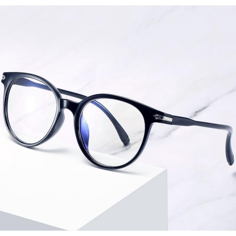 100% Aman (Bisa Cod) Kacamata Anti Radiasi 100% Frame Oval Ready Makassar