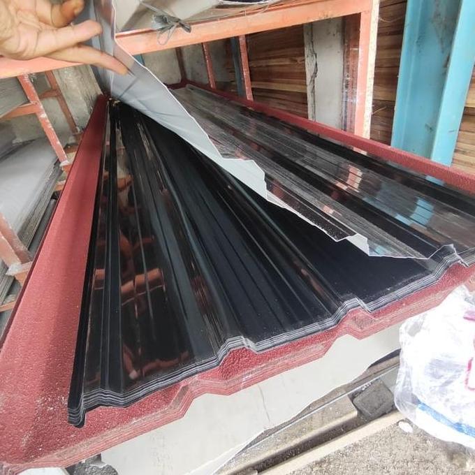 TERLARIS atap spandek polos warna hitam gratis ongkir
