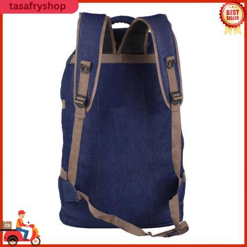 Tas Ransel Deka Jumbo Kanvas 60L Untuk Pria Tidak Kaleng-Kaleng