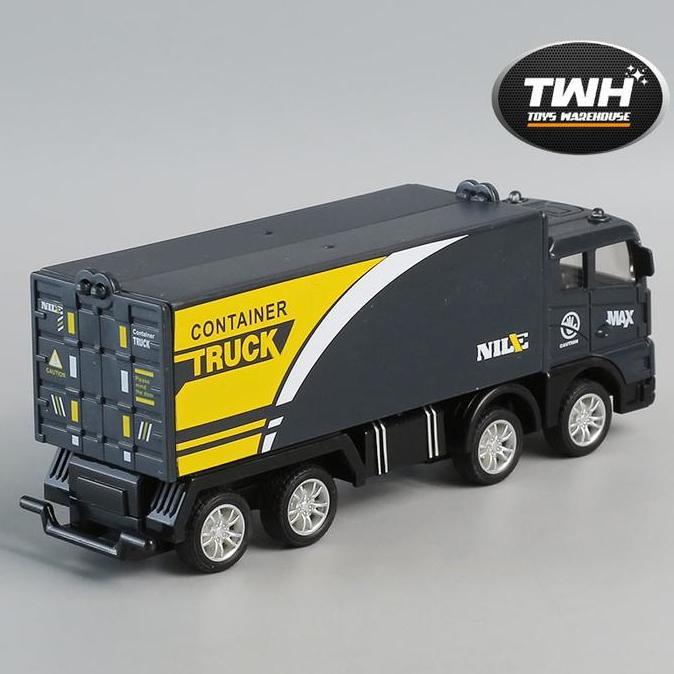 Modello- Twh Mainan Mobil Box Wingbox Wings Truck Container Transporter Inertia Hadiah & Koleksi Coc