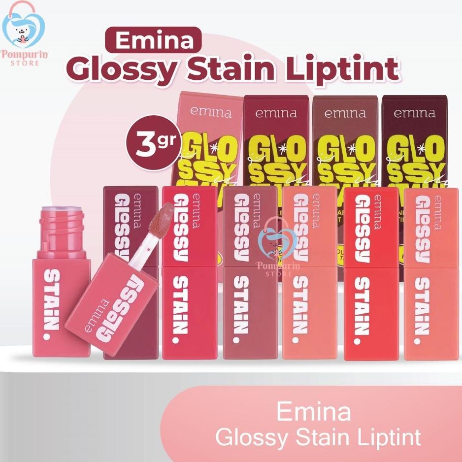 Emina Glossy Stain Liptint 3Gr - Liptint Glossy Emina