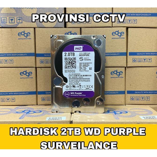 Hardisk 2TB WD Purple Surveilance / Khusus CCTV / Hardisk CCTV