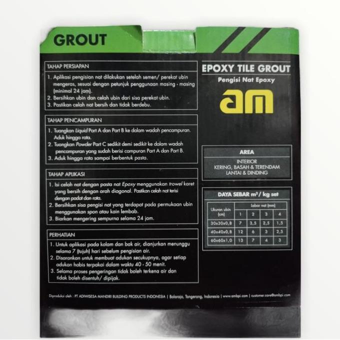 TERLARIS Nat Keramik Kamar Mandi Biru Tua AM 55 Semen Nat Epoxy Tile Grout gratis ongkir