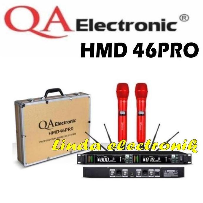 Microphone Wireless Qa Electronic Hmd 46 Pro Original By Rdw