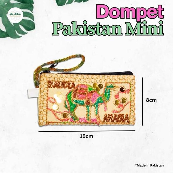 Sale 12 Pcs Dompet Unta Mini Etnik Bordir 15X8 Oleh-Oleh Umrah Haji Unik Kartu Manik Uang Dompet Koi