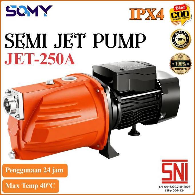 Faminuyi - SOMY Pompa Air Jetpump JET Pump JET-250A Komplit Jet Pump Pompa Air Sumur Mesin Air JetPu