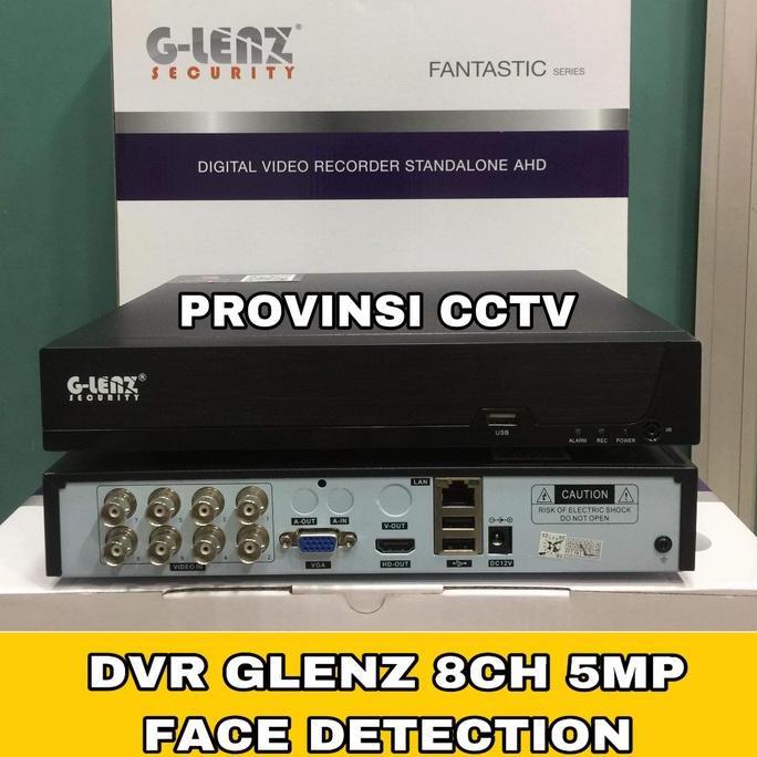 DVR 8 CHANNEL GLENZ 5MP / FULL HD / FACE DETECTION