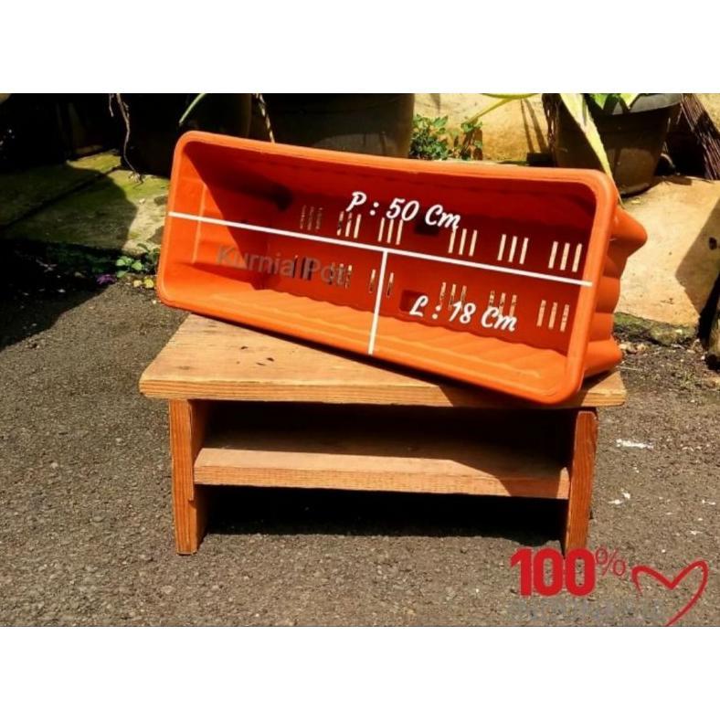 Promo Cod Pot Segi Pot Panjang Alpen 50, Pot Bunga Kotak Segi Panjang, Pot Plastik ><