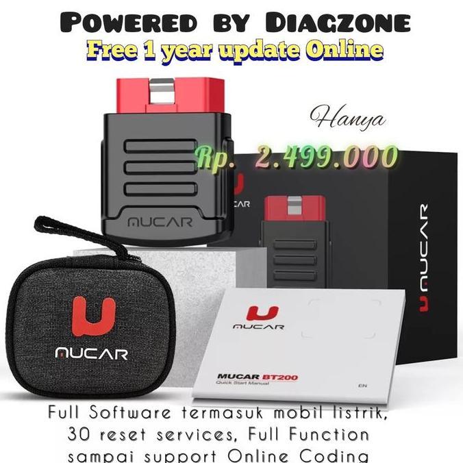 MUCAR DIAGZONE X431 PRO LLAUNCH, FULL SOFTWARE TERMASUK MOBIL LISTRIK ORIGINAL DAN TERPERCAYA