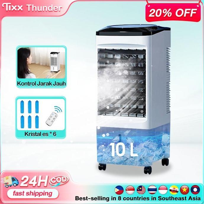 Ranjedimans - TIXX Air Cooler Kipas Angin Pendingin Cold Fan Tangki Besar 10L Remote Control 3 Gigi 