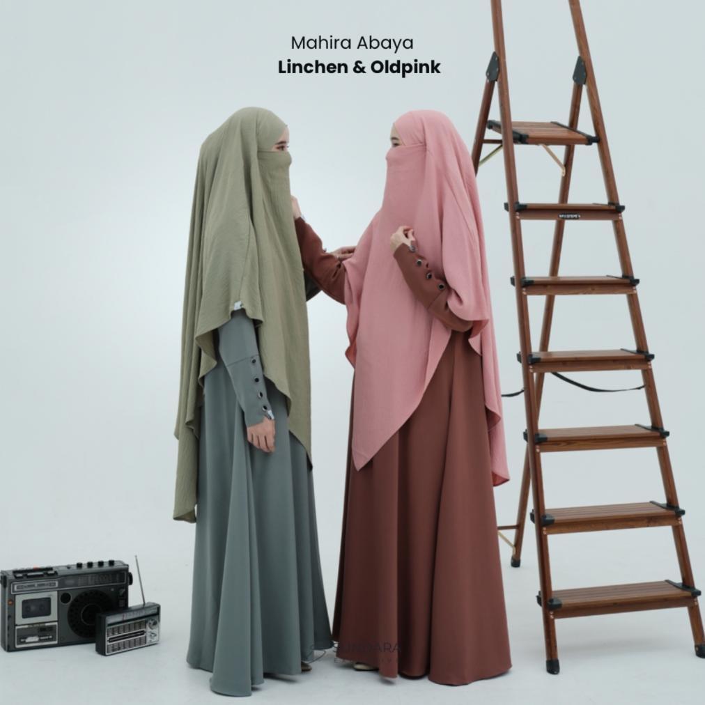 DISKON Mahira Abaya by Sundara (Abaya Saja) | Gamis Yoris Simpel Polos Casual Dress Wanita Remaja Mu